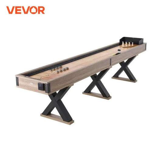VEVOR 9ft, 2 in 1 Shuffleboard and Bowling Combo Table Game Set