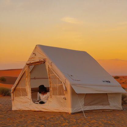 Inflatable 4/6/8 Family Luxury Camping Tent with Stove Plug Tent