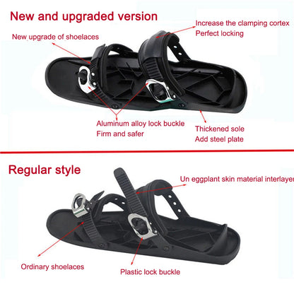 Mini Short Portable Ski Skates/Shoes for Winter Outdoor Sports