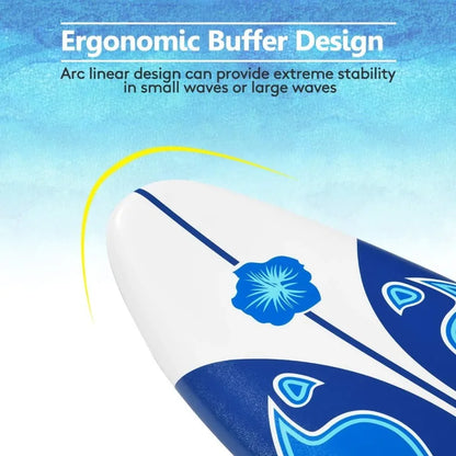 Giantex 6' Foam Surfboard with Removable Fins