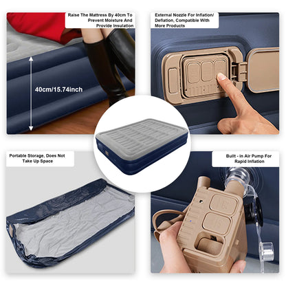 1-2 Person PVC Automatic Inflatable Camping Mattress