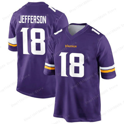 24-25 Justin Jefferson Minnesota Vikings Summer American Football T-Shirt