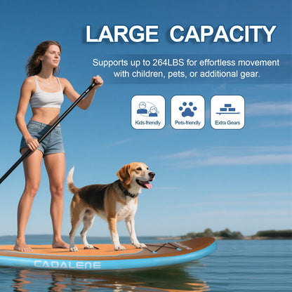 CADALENE Lightweight Inflatable Stand Up Paddle Board with Pump