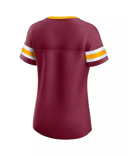 Fanatics | Women's Burgundy Washington Commanders Original Lace-Up T-shirt