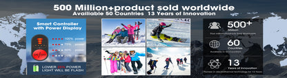 Savior Heated Men's & Women's Waterproof Ski Mittens