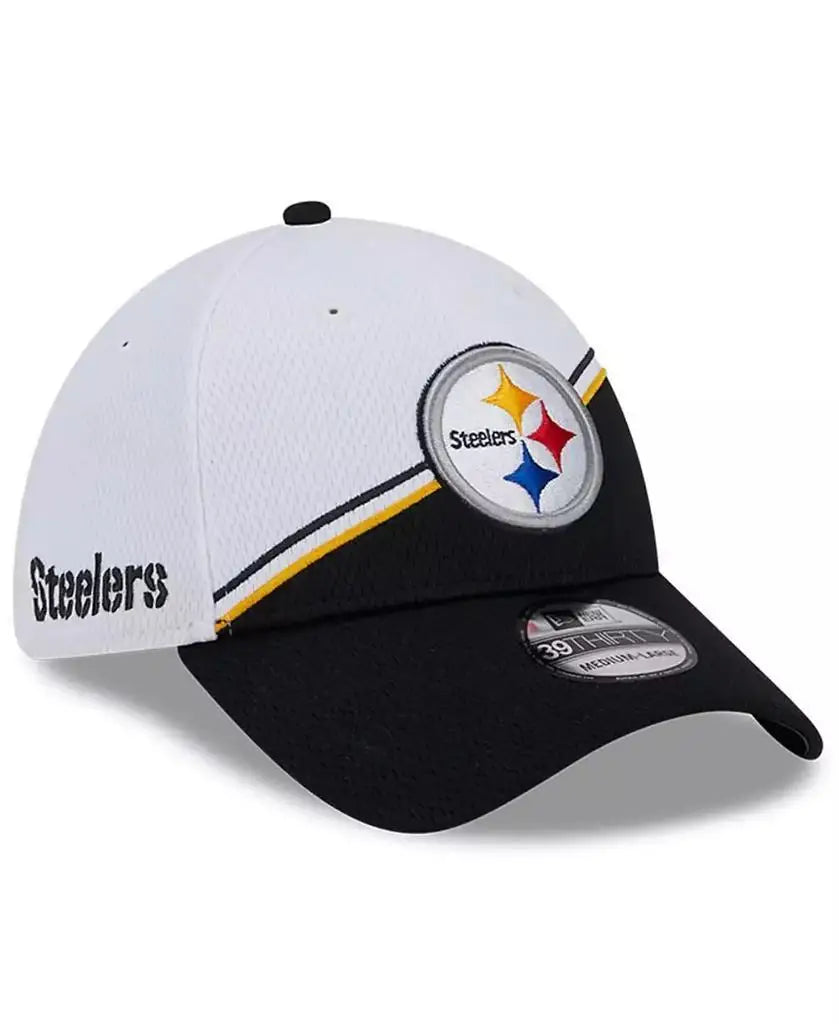 Unisex New Era Officially Licensed Pittsburgh Steelers Cap, White/Black