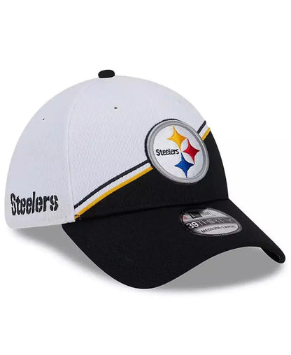 Unisex New Era Officially Licensed Pittsburgh Steelers Cap, White/Black