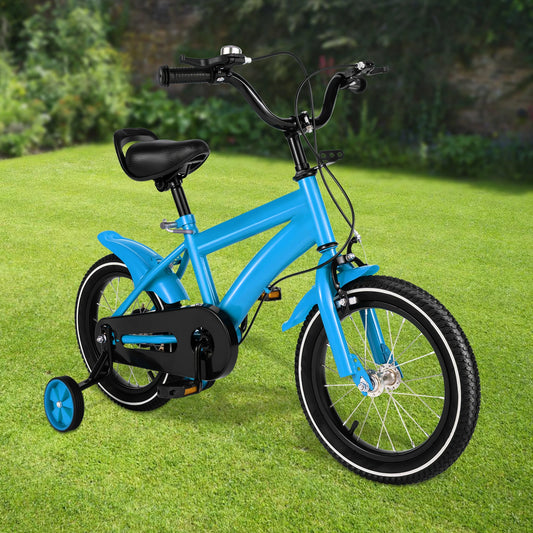 14 Inch Children's Bicycle with Training Wheels for 2–11-Year-old Boys & Girls