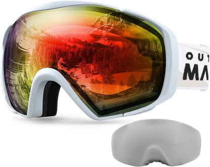 Outdoor Master Anti-Fog Ski/Snowboard Goggles with Cover