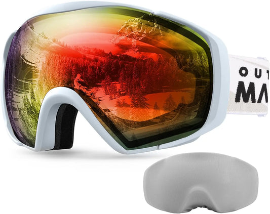 Outdoor Master Anti-Fog Ski/Snowboard Goggles with Cover