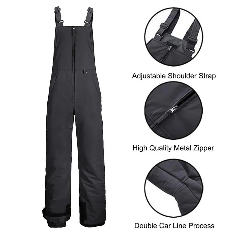 Winter Comfortable, Waterproof, Insulated Ski/Snowboarding Bibs/Overalls