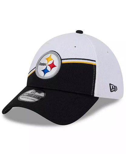 Unisex New Era Officially Licensed Pittsburgh Steelers Cap, White/Black