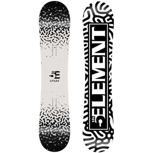 5th Element Spark Beginner Snowboard for Boys-with EZ Rocker and Metal Edges, 110cm