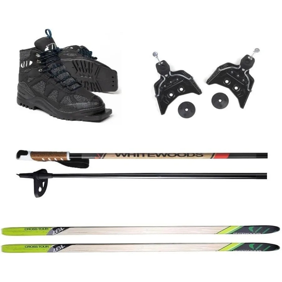 Cross Country Ski Package; Boots, Bindings, Poles & Skis