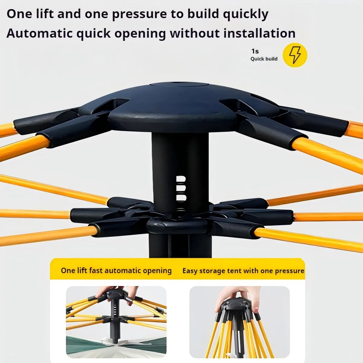 Automatic Quick-opening Rainproof Sun-proof Tent with Two Doors
