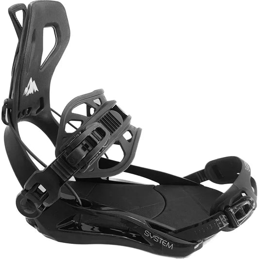 System Ultra Men's Rear Entry Step in Style Snowboard Bindings, Medium/Large/X-Large Sizes