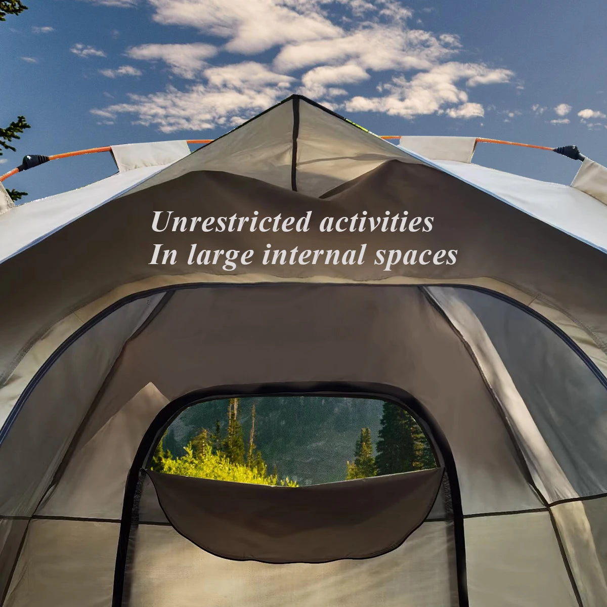 Automatic Quick-opening Rainproof Sun-proof Tent with Two Doors