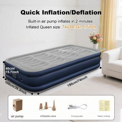 1-2 Person PVC Automatic Inflatable Camping Mattress