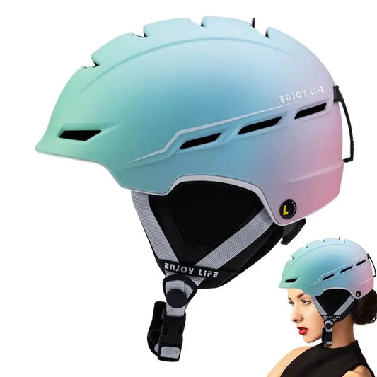 Gradient Color Ski/Snowboard Anti-impact Helmet for Men & Women