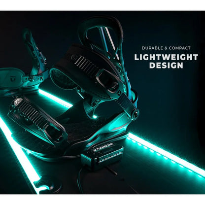 LED Snowboard Lighting System (AG2) with 7 Color Modes, 100% Waterproof, Super Bright, Visible from Over a Half a Mile