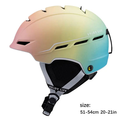Gradient Color Ski/Snowboard Anti-impact Helmet for Men & Women
