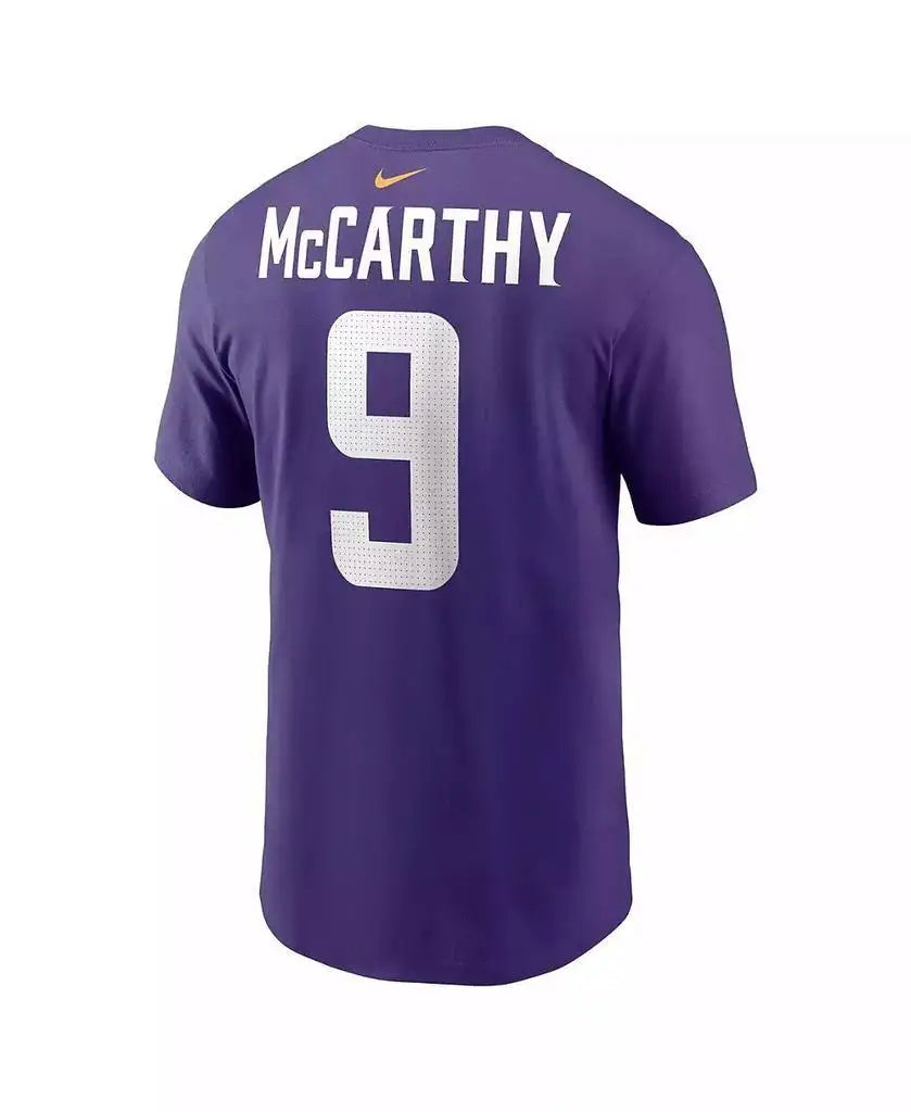 Nike | Men's J.J. McCarthy Purple Minnesota Vikings 2024 NFL Draft First Round Pick T-Shirt