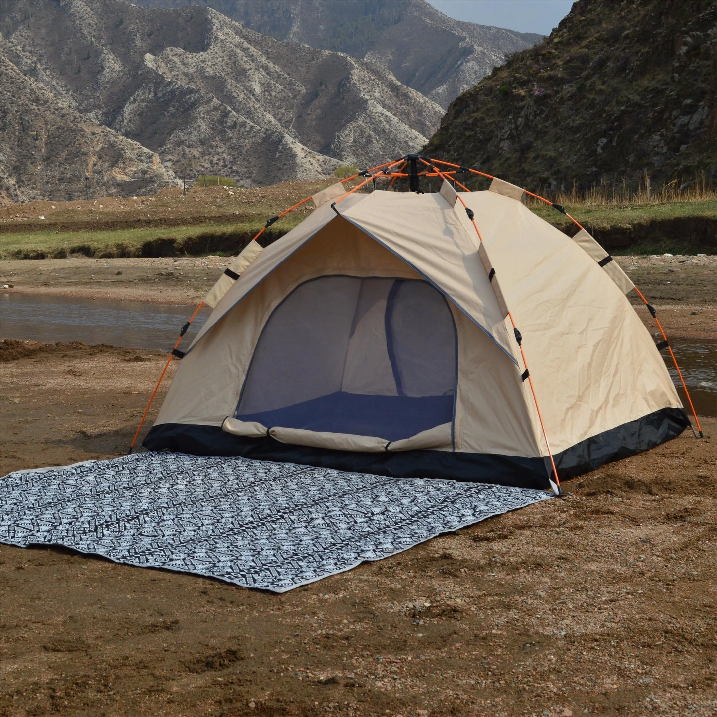 Automatic Quick-opening Rainproof Sun-proof Tent with Two Doors