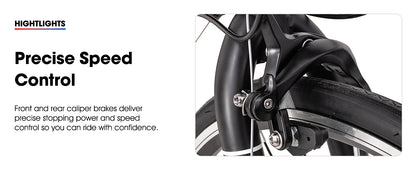 HILAND 700c 14 Speed Road Racing Bike with Light Weight Aluminum Frame for Men & Women